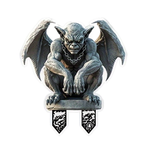 Generic Weatherproof Gargoyle Garden Stake Gothic Outdoor Decorative Yard Art Ornament For Backyard Lawn Patio And Spooky Halloween Decor