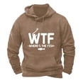 thumbnail image 1 of Generic Where's The Fish Graphic Hoodie for Mens Funny Fishing Gift Pullover Hoodies Vintage Letter Print Distressed Top, 1 of 2