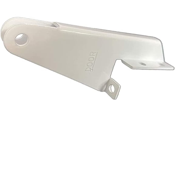 Generic White Aluminum Jamb Bracket for Doors - Small Size with Screws Included