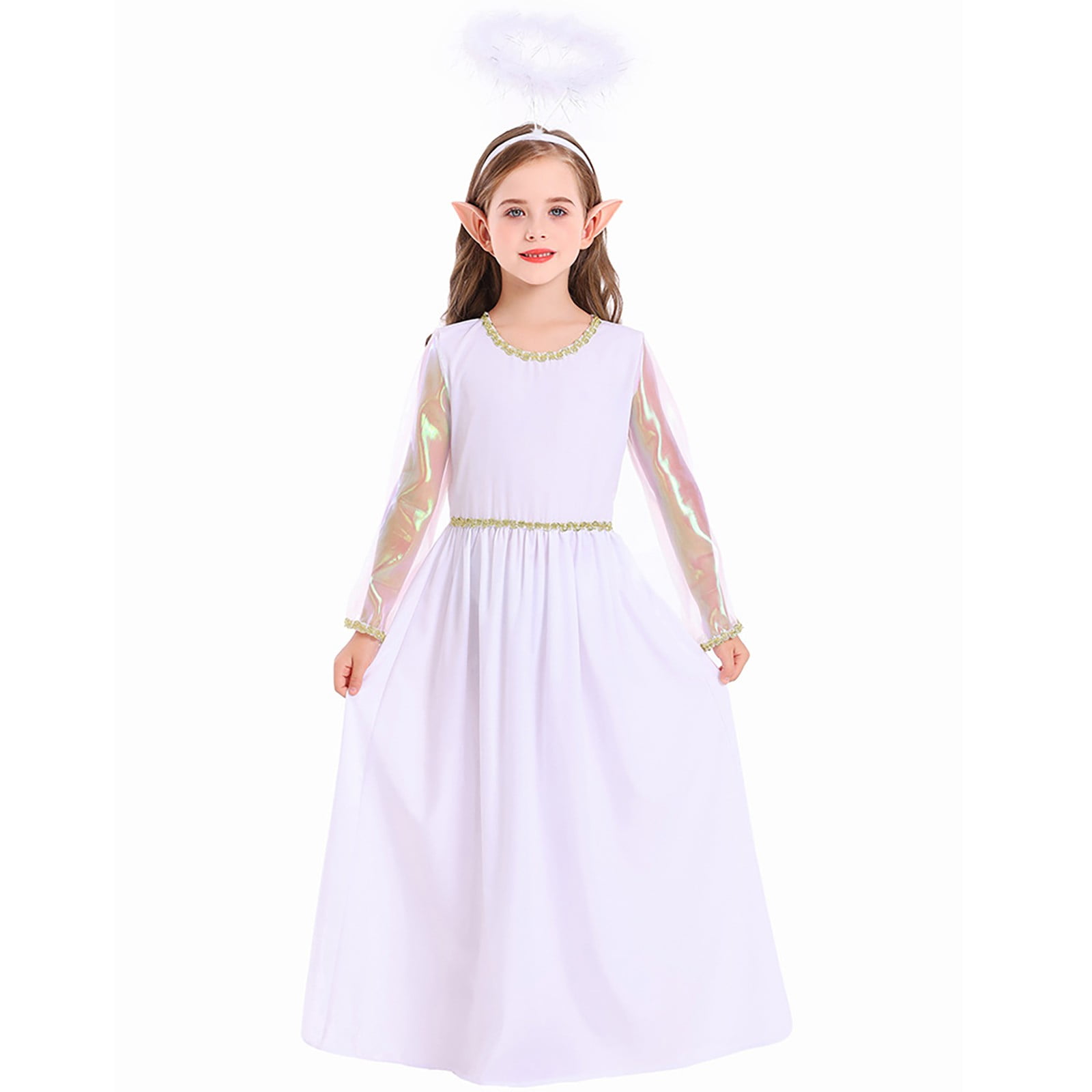 Generic White Angel Dress Performing Angel Girl Angel for Kids White ...