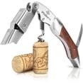 thumbnail image 1 of Generic Wine Opener-Professional Corkscrew Wine Opener with Foil Cutter & Cap Remover, Manual Wine Key for Servers, Bartenders, Waiters & Home Use, Rosewood Handle Wine Bottle Opener, 1 of 6