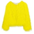 thumbnail image 1 of Generic Winter Fluffy Faux Fur Coat Women's Shaggy Jacket Long Sleeve Outwear, 1 of 4