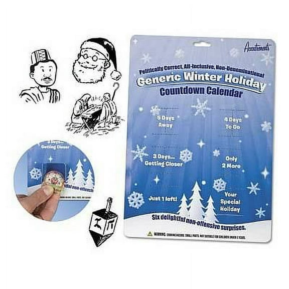 Generic Winter Holiday Countdown Calendar Gag Gift (Politically Correct, All Inclusive, Non-Denominational Advent Calendar)