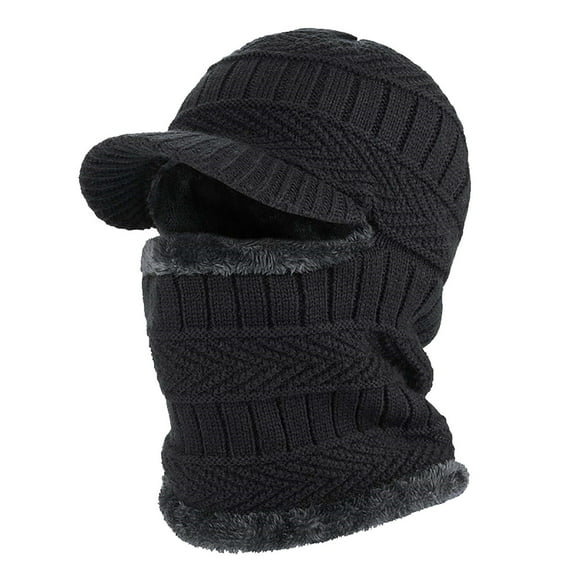 Generic Winter Knitted Beanie Hat Warm Cycling Ski Mask, Women Windproof Hood, Balaclavas Heavyweight Thermal Fleece Winter Knitted Hat Warm Cycling Ski Women Windproof Hood Heavyweight Thermal