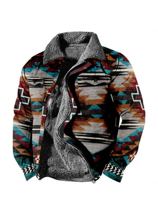 Navajo print mens jacket hotsell