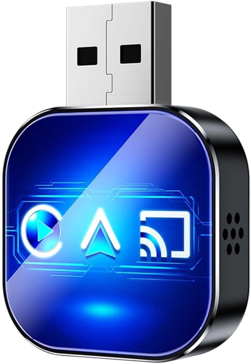 Wireless Adapter 3 In 1 Per Auto, CarPlay/Android Auto/AirPlay, WiFi 2.4/5 GHz E Bluetooth 5.0, Plug And Play, Compatibile IOS E Android