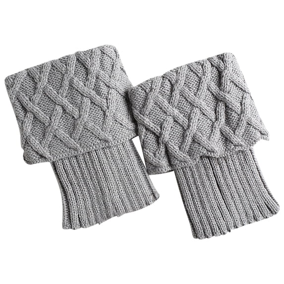 Generic Women Boot Cuffs Knitted Crochet Short leg Warmers Winter Knitted Boot Toppers Socks, Assorted Color