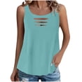 thumbnail image 1 of Generic Women Cut Out Rock Ripped Tank Tops Trendy Going Out Concert Tees Shirts, 1 of 6