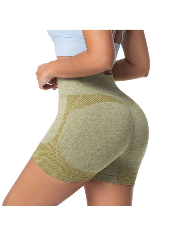 Women Impact Booty Shorts Low Rise Hidden Scrunch Butt Lifting Seamless Workout Gym Running Biker Hot Shorts