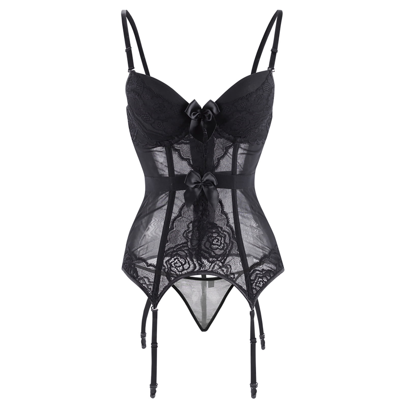 bustier with garter belt