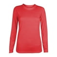 thumbnail image 1 of Generic Women Long Sleeve Solid Shirts Casual Fall Tees Crew Neck Basic Tunic Tops, 1 of 4