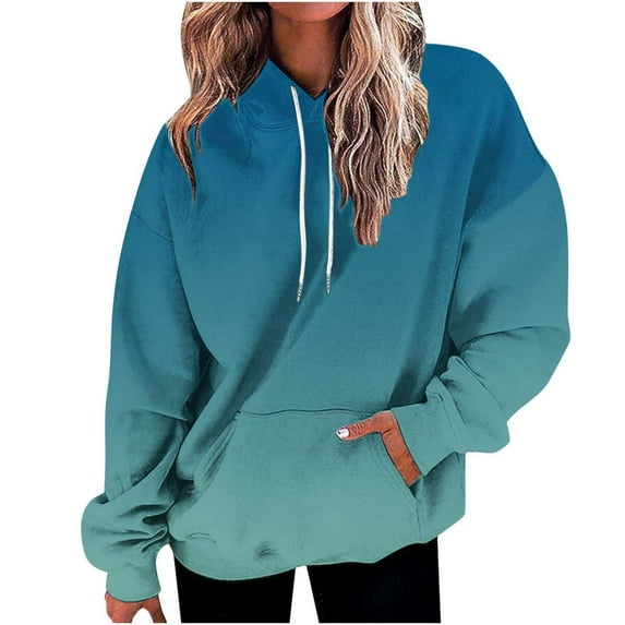 Generic Women Oversized Hoodie Shirts Dressy Casual Long Sleeve