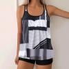 thumbnail image 1 of Generic Women Plus Size Swim Suits Printing Modest Ruched Swimsuits Two Piece Tankini Tops with Shorts Swimwear, 1 of 5
