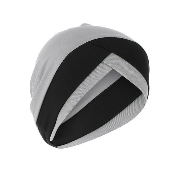 Generic Women Splicing Model Hat Beading Hat Ruffle Cancer Chemo Hat Wrap Cap All-Weather Winter Hat Scarf Glove Set For Men And Women