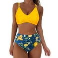 thumbnail image 1 of Generic Women Two Piece Swimsuit Tummy Control Crisscross Tie Back Swim Suits Bathing Suit High Waisted Bikini Sets, 1 of 4