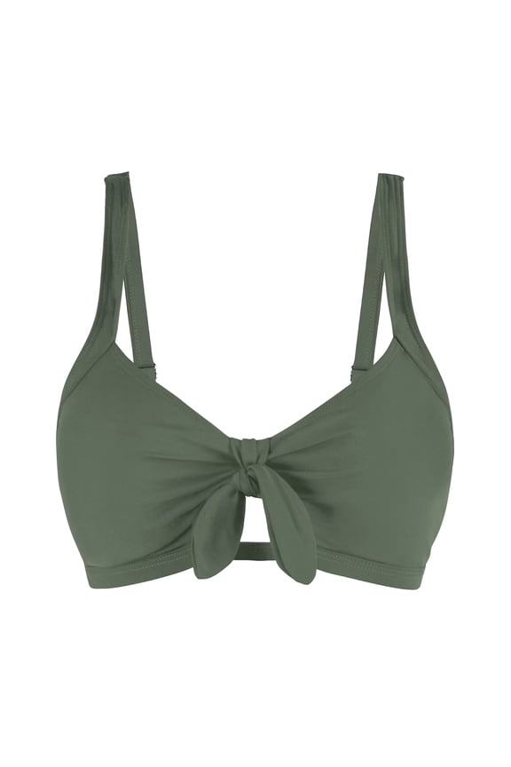 Women Underwire Bikini Top Push Up Swim Top Only Bra Padded Swimsuit Tops Knot Twist Tie-Bow Bathing Suit Tops