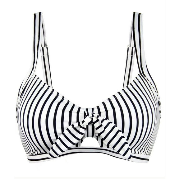 Generic Women Underwire Bikini Top Push Up Swim Top Only Bra Padded Swimsuit Tops Knot Twist Tie-Bow Bathing Suit Tops
