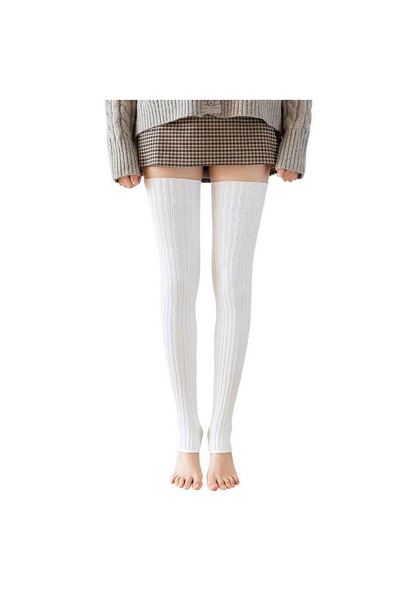 Women Warm Thigh SocksStepping On The Feet Ninety Percent Leggings Socks Women'S Chic Over-The-Knee Socks Ladies Elegant Thigh-High Stockings