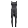 thumbnail image 1 of Generic Women Workout Seamless Jumpsuit Yoga Ribbed Bodycon One Piece Tank Top Leggings Romper, 1 of 3