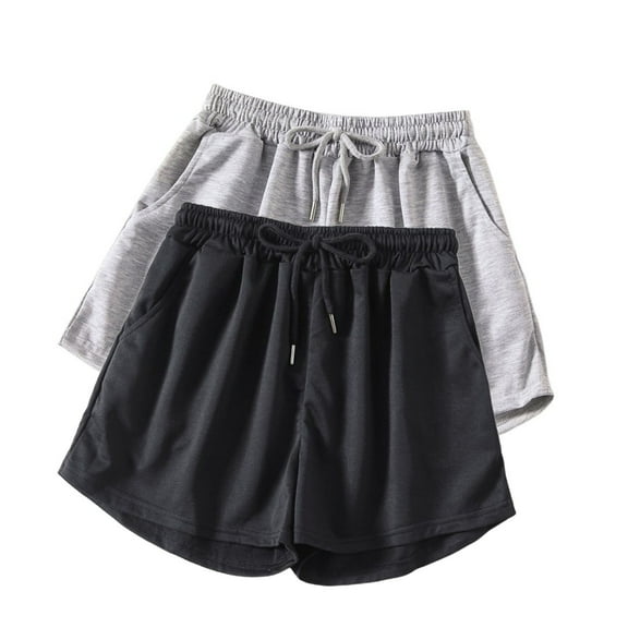 Generic Women's Summer Shorts Cotton Soft Sleep Short Casual Elastic Solid Loose Athletic Lounge Shorts with Pockets