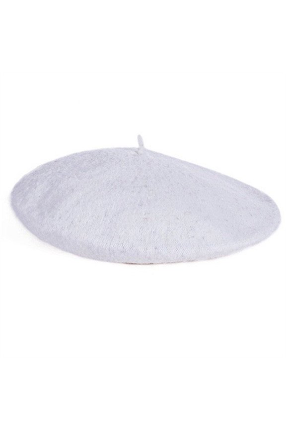 Women's And Winter Fashion Solid Color Berets Painter Hat Warm Hat