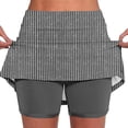thumbnail image 1 of Generic Women's Athletic Striped Skorts High Waisted Tennis Skirt with Shorts Pockets Gym Golf Running Workout Sports Skirt, 1 of 4