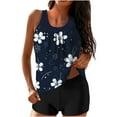 thumbnail image 1 of Generic Women's Athletic Tankini Swimsuit Floral Print Loose Tank Top with Boy Shorts Tummy Control Bathing Suit, 1 of 4