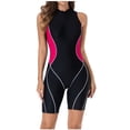 thumbnail image 1 of Generic Women’s Boyleg One Piece Rash Guard Swimsuit Long Sleeve Rash Guard UPF 50+ Bathing Suit Beach Surfing Swimwear, 1 of 7