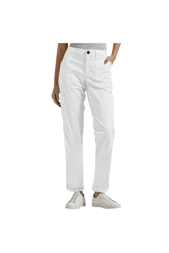 Women's Cargo Pants Dressy Casual Wide Leg Cargo Khakis High Waist Straight Twill Chino Slacks Ankle Pants