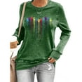 thumbnail image 1 of Generic Women's Colorful Dog Heart Paw Print Sweatshirt Casual Long Sleeve Cute Graphic Tees Tops Crewneck Shirts, 1 of 2