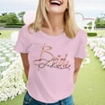 thumbnail image 1 of Generic Women's Cute Bride Bachelorette Party Tops Crewneck Loose Short Sleeve Tshirt Summer Trendy Casual T Shirts, 1 of 3
