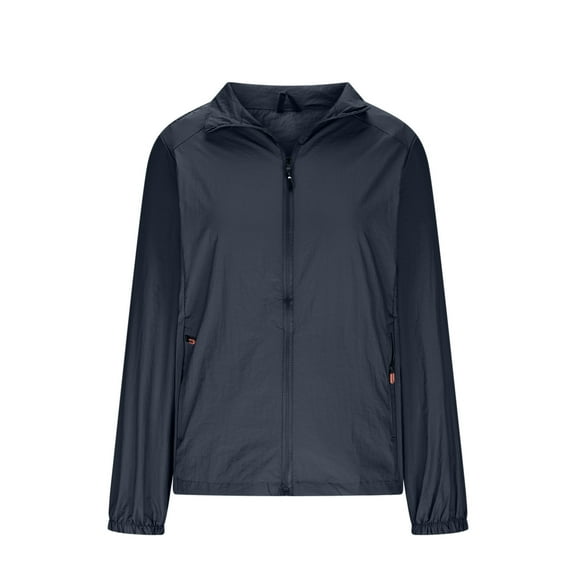 Generic Women's Lightweight Windbreaker Jacket Breathable Windproof Jacket Hiking Running Golf UPF50+