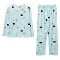 thumbnail image 1 of Generic Women's Pajama Set Printed Short Sleeve Top & Long Pants Sleepwear Pjs Sets, 1 of 5