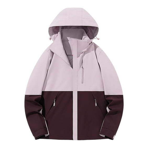 Generic Women's Plus Size Coats Loose Splicing Fashion Raincoats Lightweight Breathable Plus Size Cute Y2k Jackets Outfit