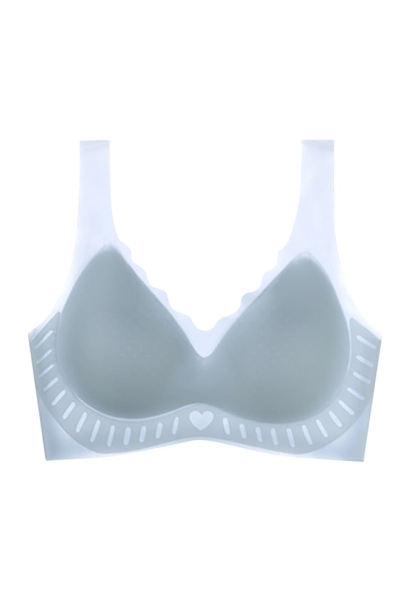 Women's Seamless Bra Wide Straps Full Coverage Supportive Sexy Bralette Soft Push-Up Soft Wavy Edge Everyday Bras