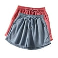 thumbnail image 1 of Generic Women's Summer Shorts Cotton Soft Sleep Short Casual Elastic Solid Loose Athletic Lounge Shorts with Pockets, 1 of 4