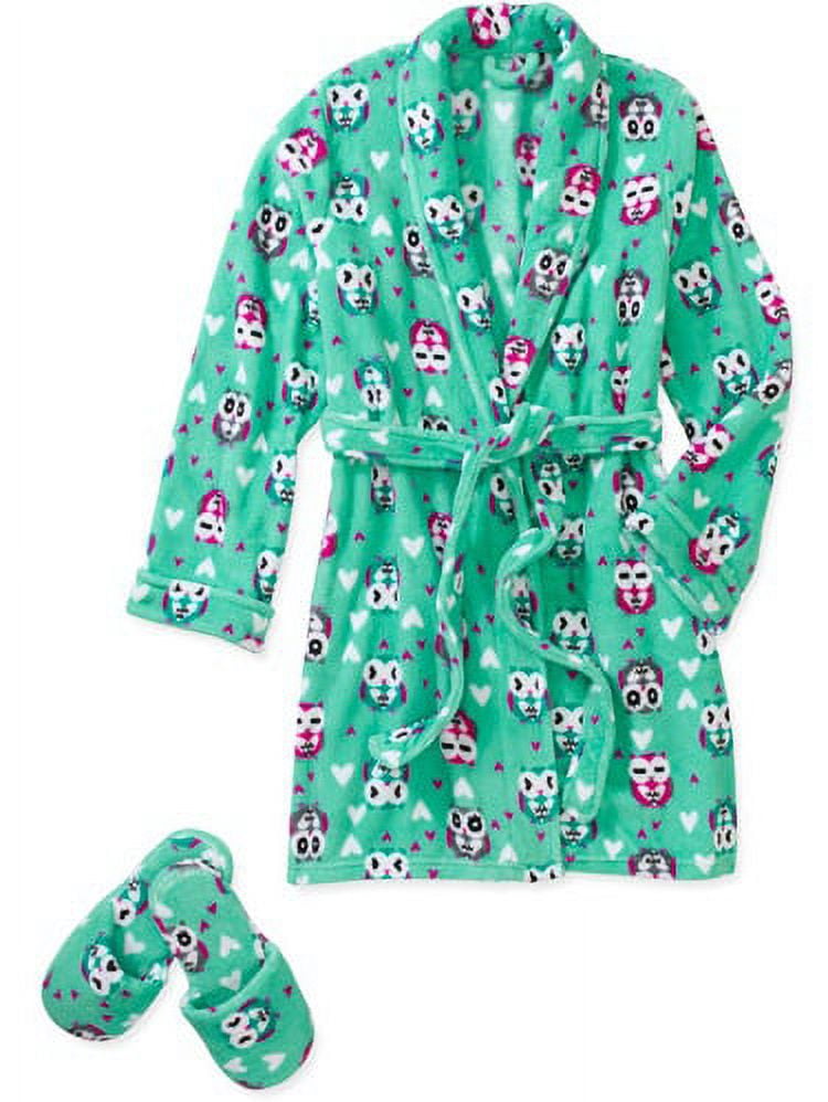 Generic Women's Super Plush Robe And Slippers Gi