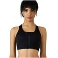 thumbnail image 1 of Generic Women's Zipper Front Sports Bras Beauty Back Running Fitness Yoga Bra Workout Crop Tops Comfort Wireless Bras, 1 of 4