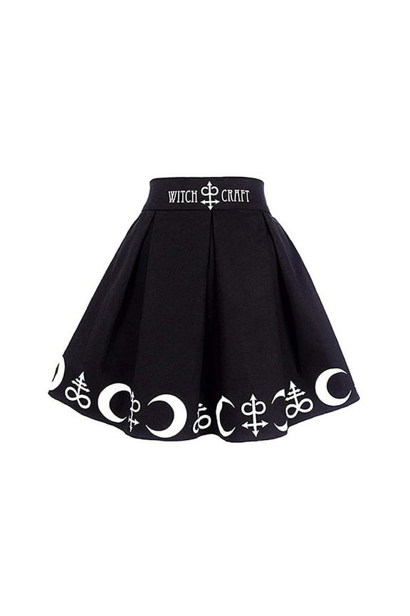 Womens Black Mini Pleated Skirts Goth High Waist A Line Punk Skirt School Uniform Short Skirts