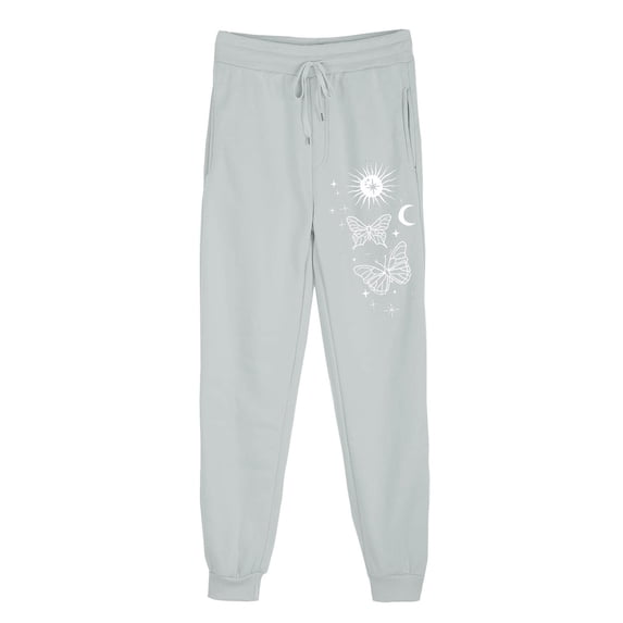 Generic Womens Butterfly Graphic Sweatpants High Waisted Drawstring Joggers Athletic Comfort Lounge Pants with Pockets