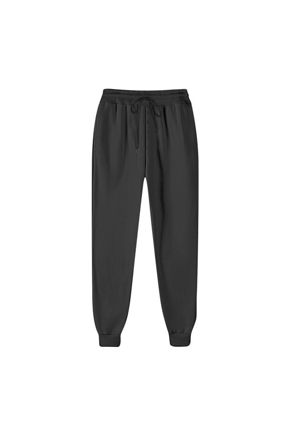 Womens Casual Jogger Workout Sweatpants High Waist Baggy Drawstring Lounge Fleece Comfy Trouser with Pockets