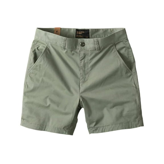 Generic Womens Chino Shorts Casual Summer Cotton Shorts Classic Fit Flat Front Shorts with Pockets Button Fly Knee Length