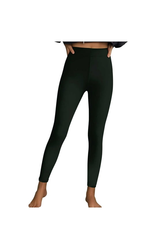 Womens Cotton Leggings High Waist Full Length Buttery Soft Tummy Control Cycling Yoga Pants Active Wear Pants