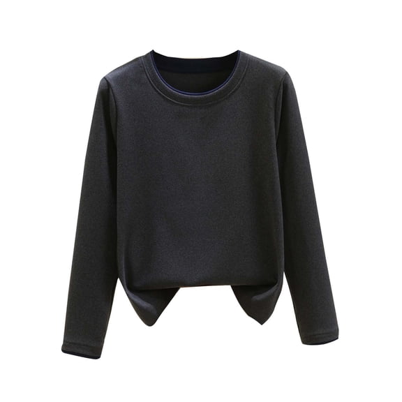 Generic Womens Crewneck Sweatshirts Long Sleeve Warm Winter Tops Casual Lightweight Fleece Pullover Soft Fall Fashion Hoodies