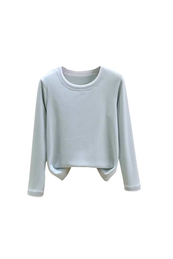 Womens Crewneck Sweatshirts Long Sleeve Warm Winter Tops Casual Lightweight Fleece Pullover Soft Fall Fashion Hoodies