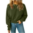 thumbnail image 1 of Generic Womens Cropped Sweatshirt Crewneck Workout Casual Sweatshirts Loose Fit Workout Trendy Winter Fall Sweatshirt, 1 of 4