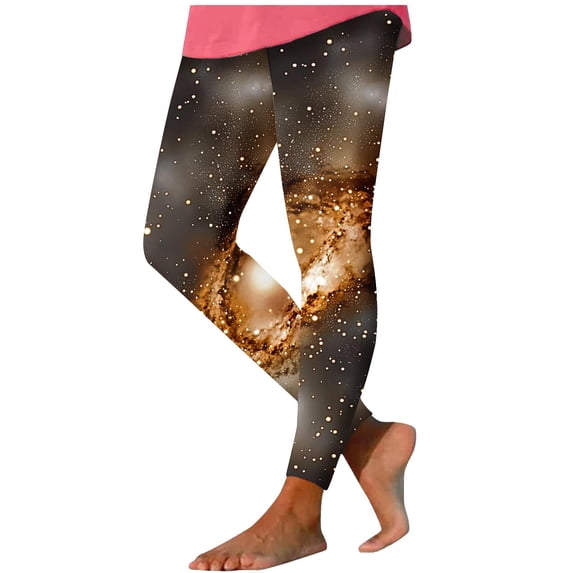 Generic Womens High Waisted Leggings Fashion Printed Stretchy Compression Leggings Seamless Workout Yoga Pants