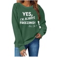 thumbnail image 1 of Generic Womens Letter Sweatshirt Crewneck Funny Saying Casual Funny Vintage Pullover Tops Fall Fashion Sweatshirts, 1 of 5