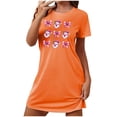 thumbnail image 1 of Generic Womens Nightgowns Cotton Sleepwear Plus Size Sleep Shirt Short Sleeve Nightshirt Print Sleepshirt, 1 of 2