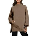 thumbnail image 1 of Generic Womens Oversized Sweatshirts Turtleneck Pullover Long Sleeve Hoodies Cozy Fleece Oversized Tops Fall Fashion Outfits, 1 of 5